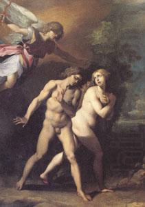 Adam and Eve Expelled from Paradise (mk05), GIuseppe Cesari Called Cavaliere arpino